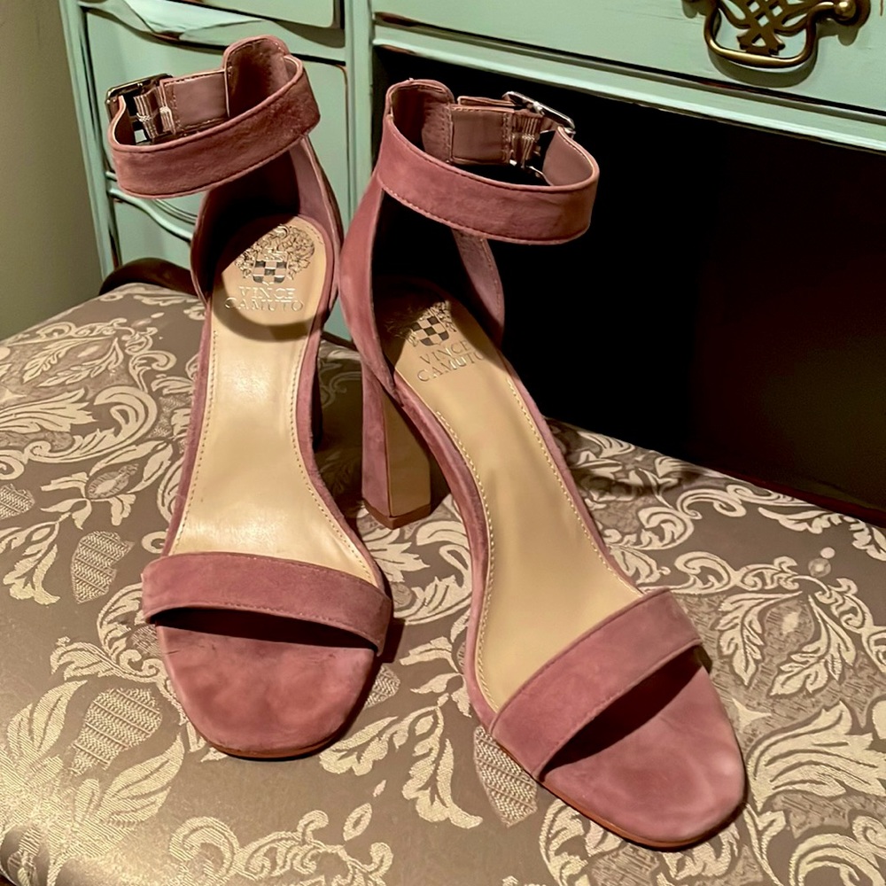 Vince Camuto rose strappy heels